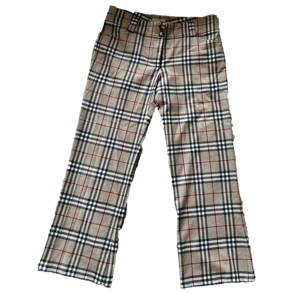 Burberry Wool large pants - image 1