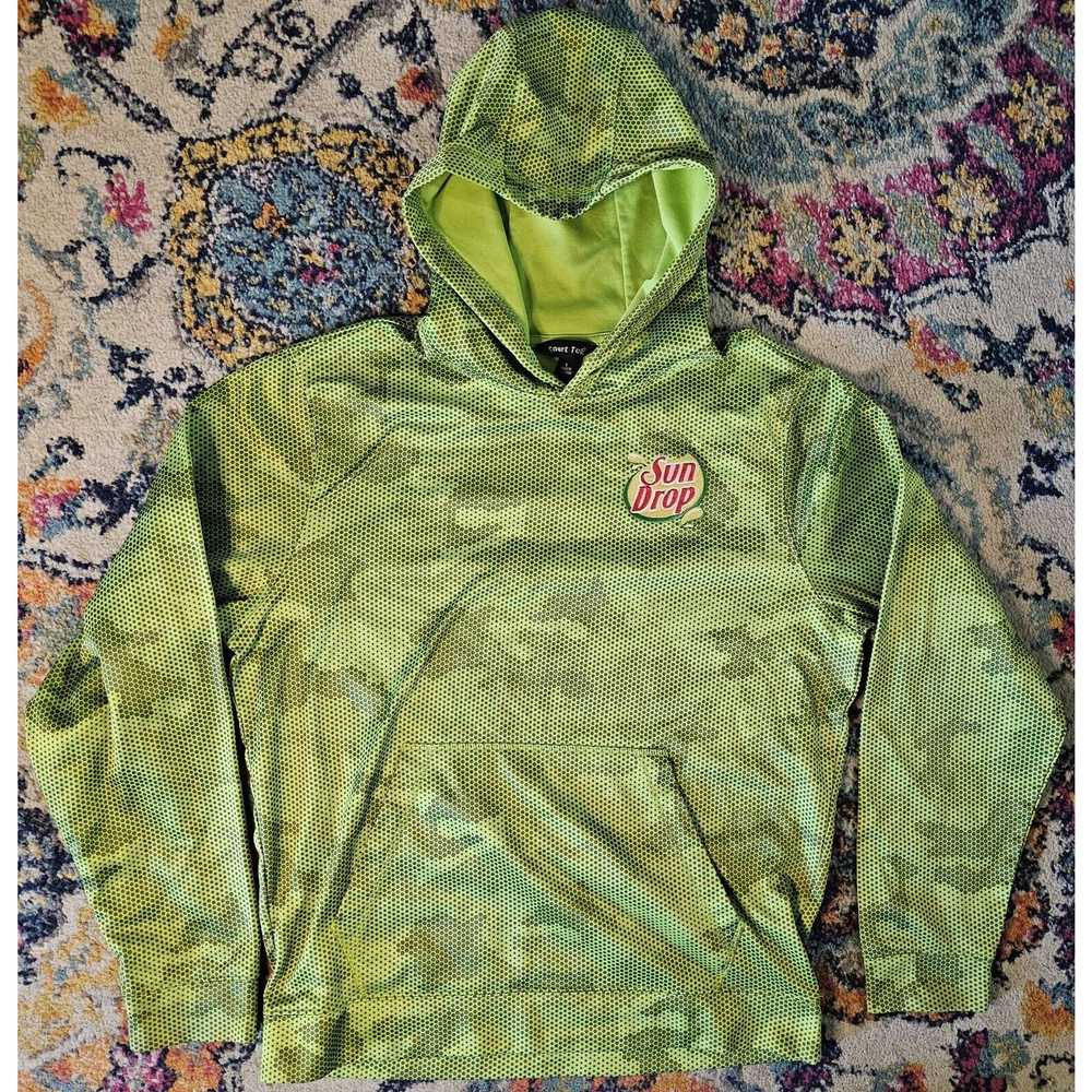 Other SunDrop Soda Sweatshirt SMALL Green Artsy C… - image 1