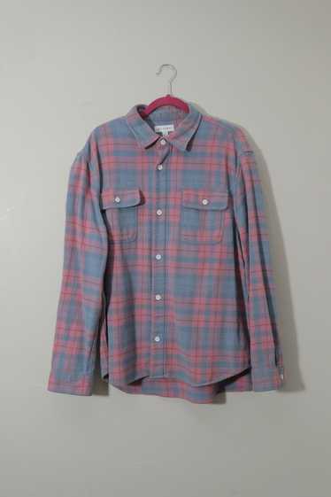 Vintage Free Assembly Pink and Blue Flannel (XXL) - image 1