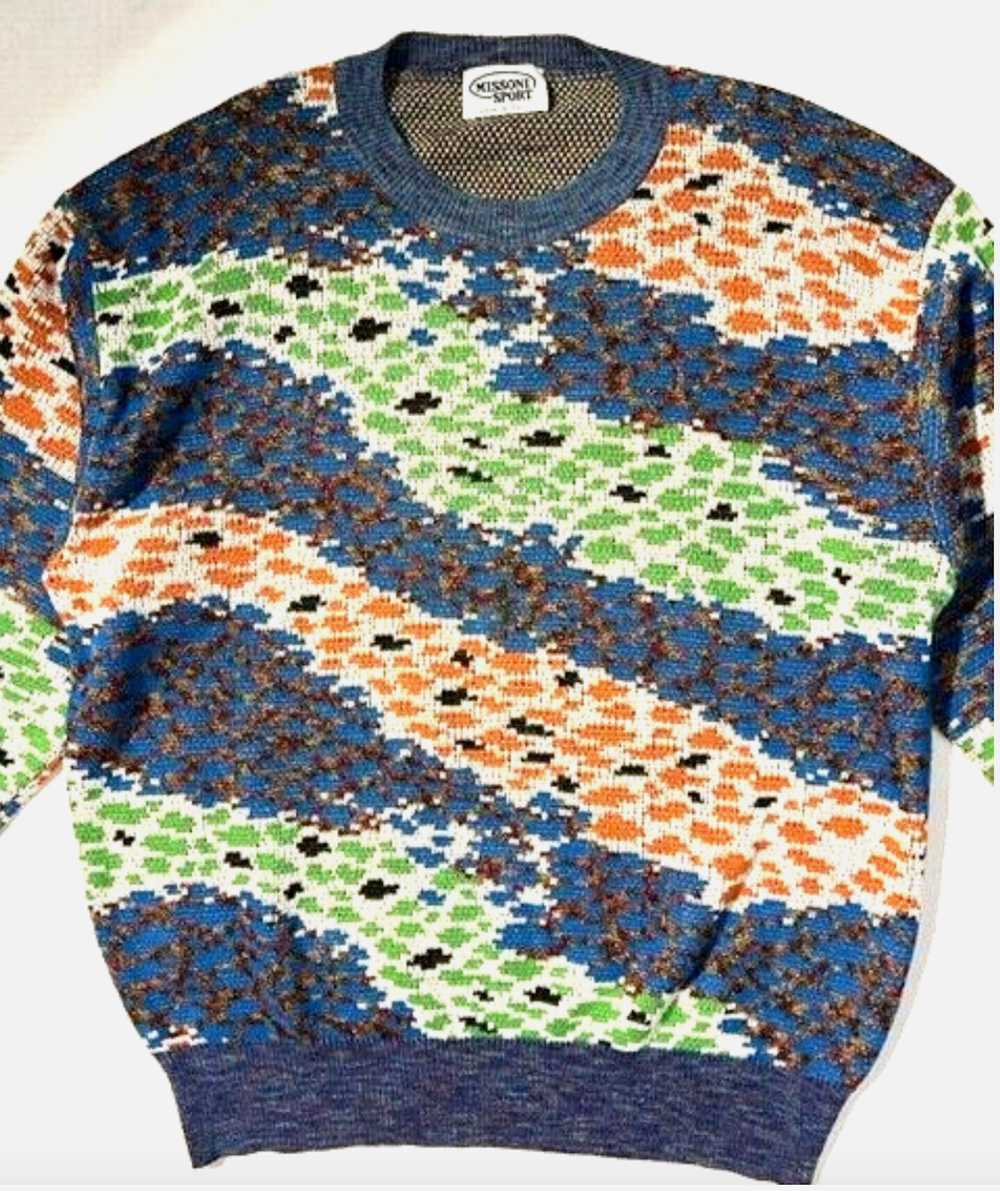 Missoni MISSONI Mens Multicolor Animal Cotton Swe… - image 2