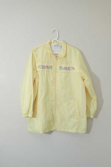 Vintage Blair Yellow Floral Embroidered Jacket (L)