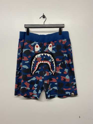 BAPE X Readymade Shark Boxing Shorts Olive/Red Men's - FW17 - US