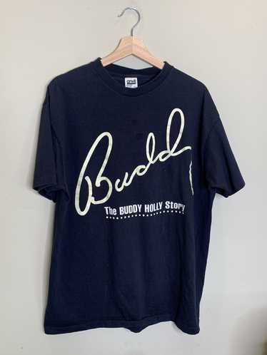 The Buddy Holly Story Tee 90s サイズXL Large 90's the Buddy Holly Story Men's T Shirt Blue White