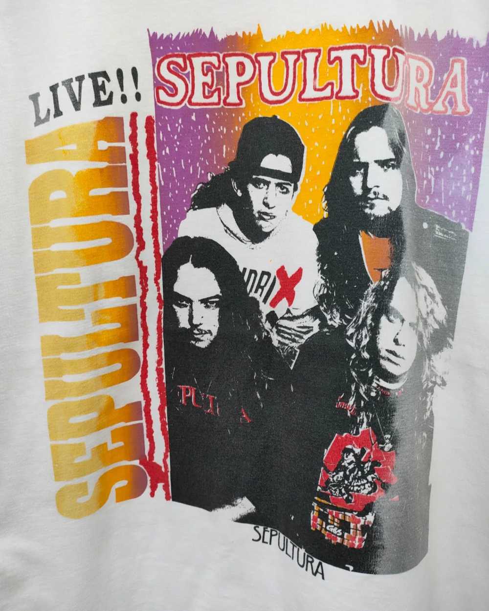 Band Tees Vintage 90s Sepultura (New titans on th… - image 5