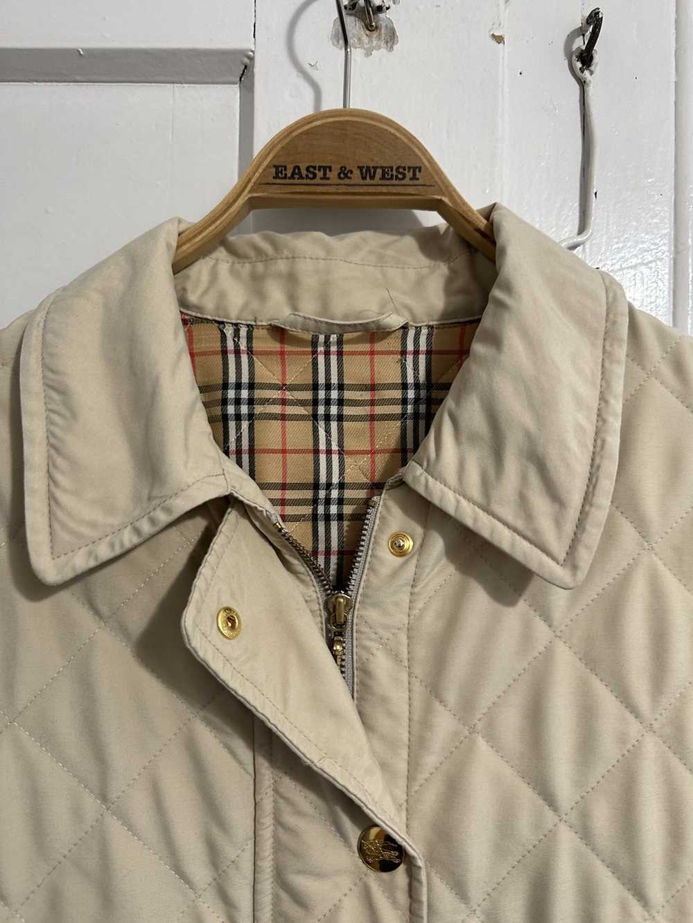 Burberry Burberrys x quilted jacket x vintage - image 2