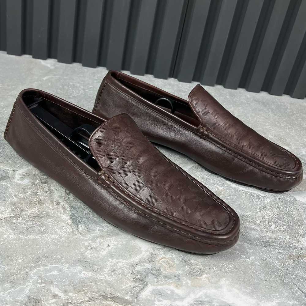 Louis Vuitton Slippers Moccasin Damier 7.5 LV - image 11
