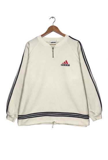 Adidas × Vintage Adidas Fleece Logo Small Half Zip