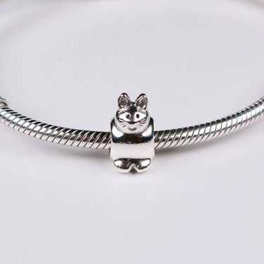 pandora Authentic PANDORA Sterling Silver Cat Char