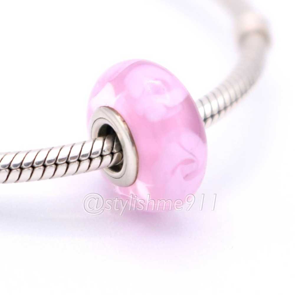 pandora Authentic PANDORA Nostalgic Roses Murano … - image 2