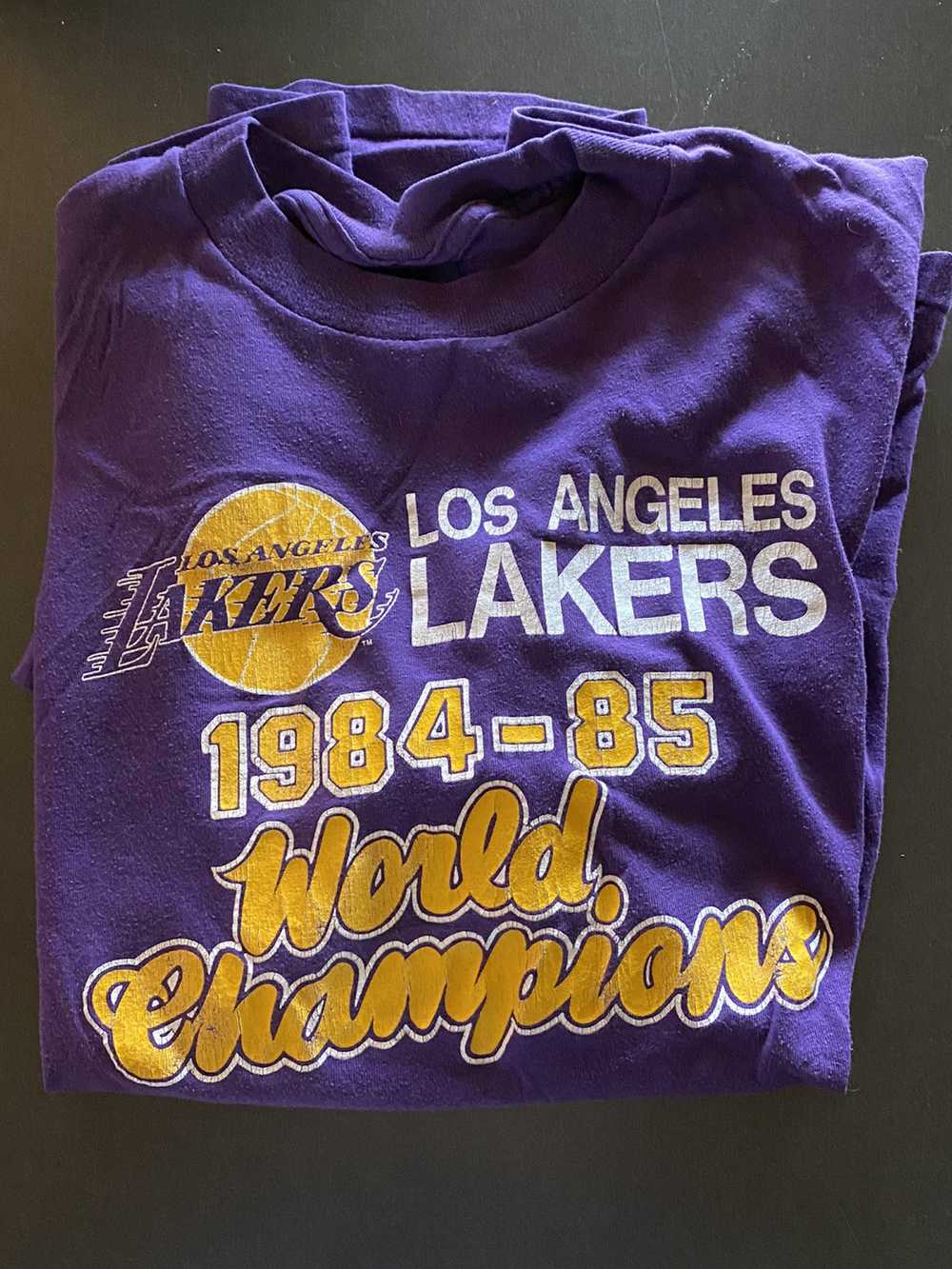 L.A. Lakers × Vintage L.A Lakers 1984-1985 World … - image 1