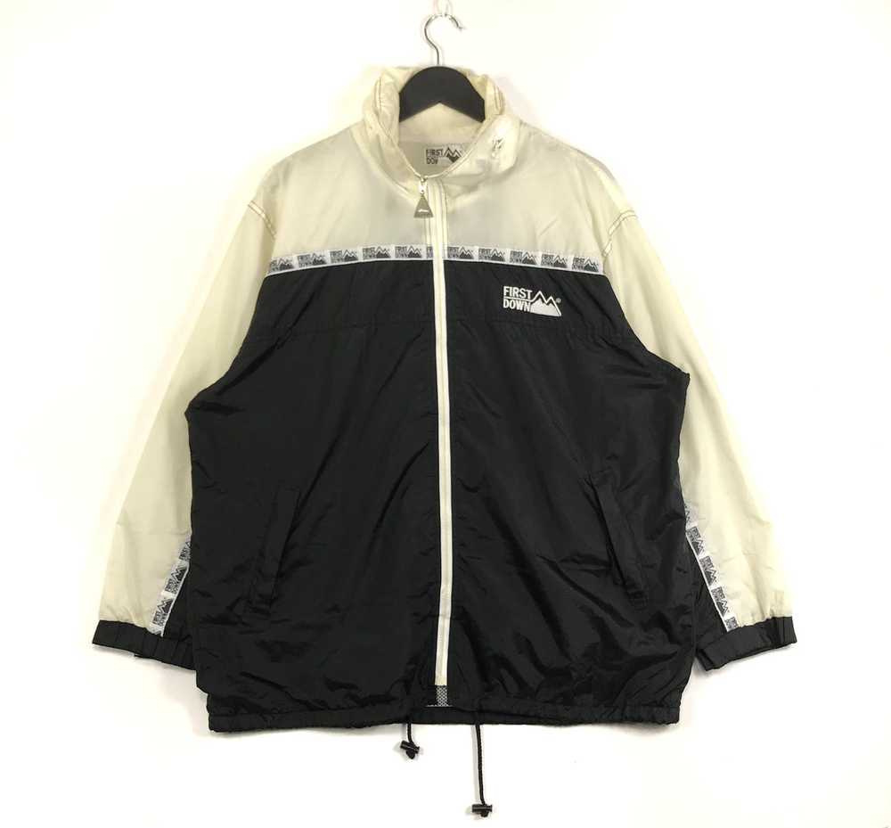 Streetwear First Down Black Windbreaker Small Logo - image 1