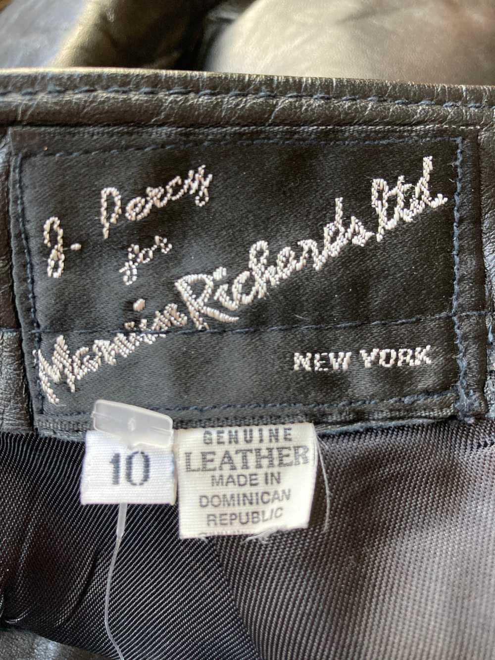 Vintage J. Percy for Marvin Richards Black Leathe… - image 5