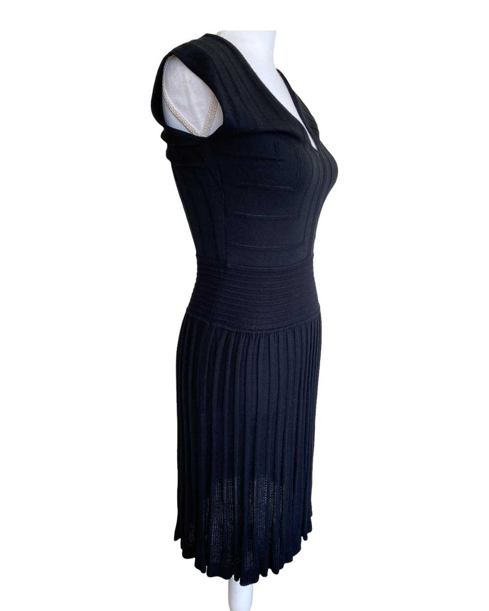 Max Studio Black Stretch Cap Sleeve Dress, S - image 3
