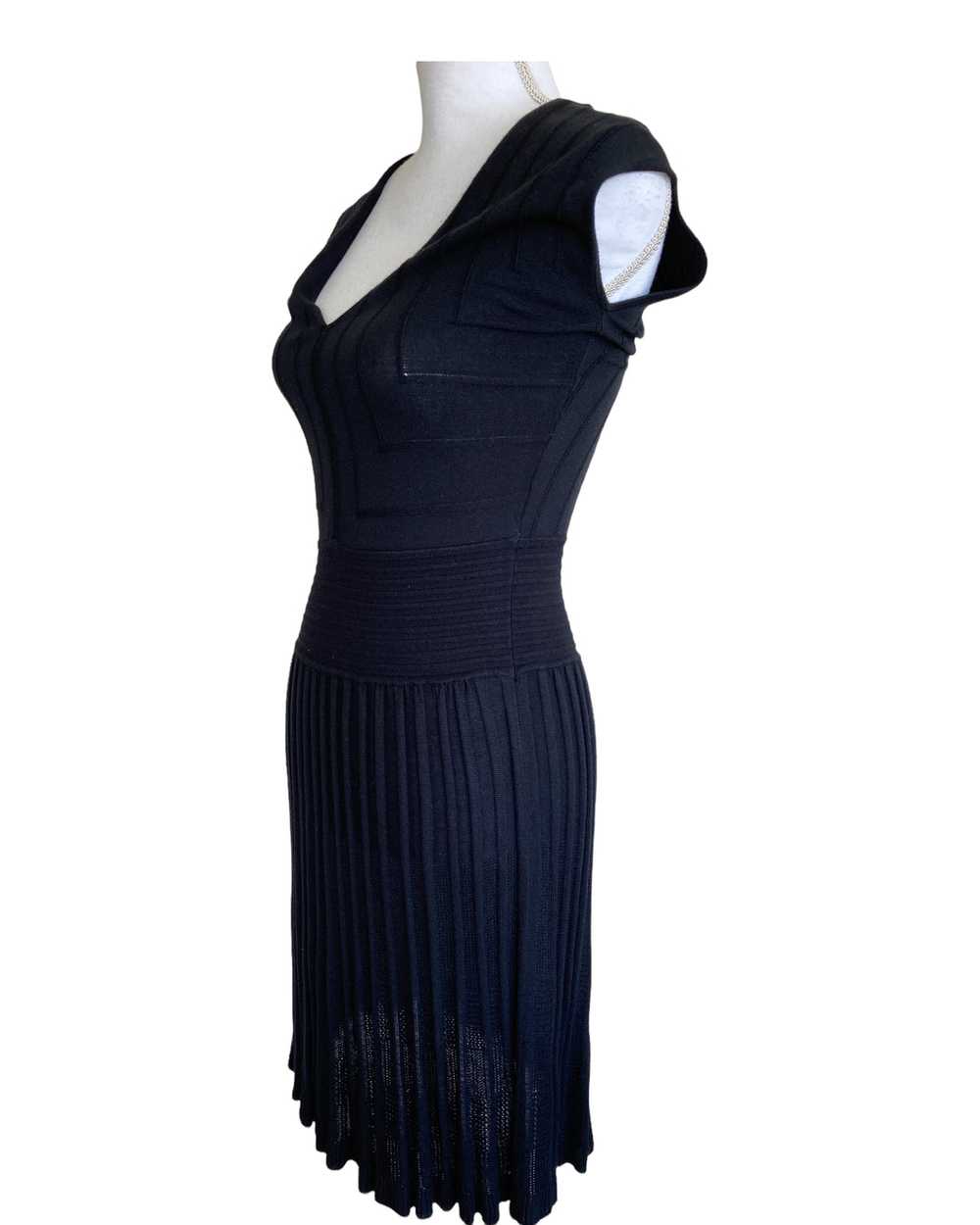 Max Studio Black Stretch Cap Sleeve Dress, S - image 4