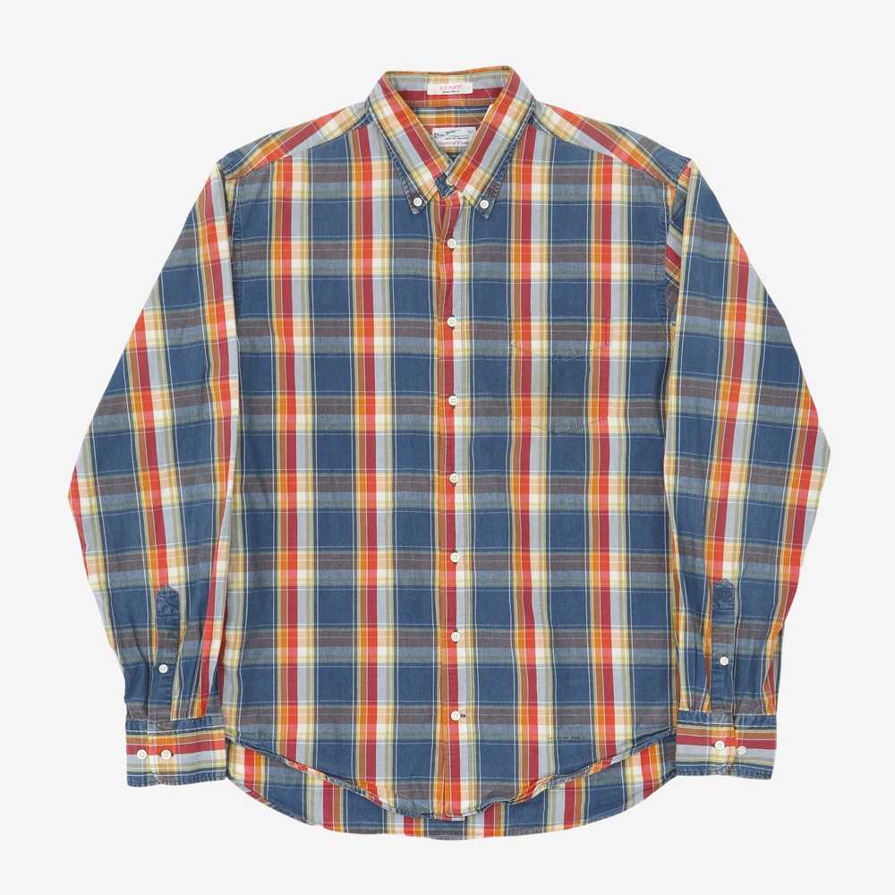 Gant Rugger Indigo Poplin E-Z OBD Shirt - image 1