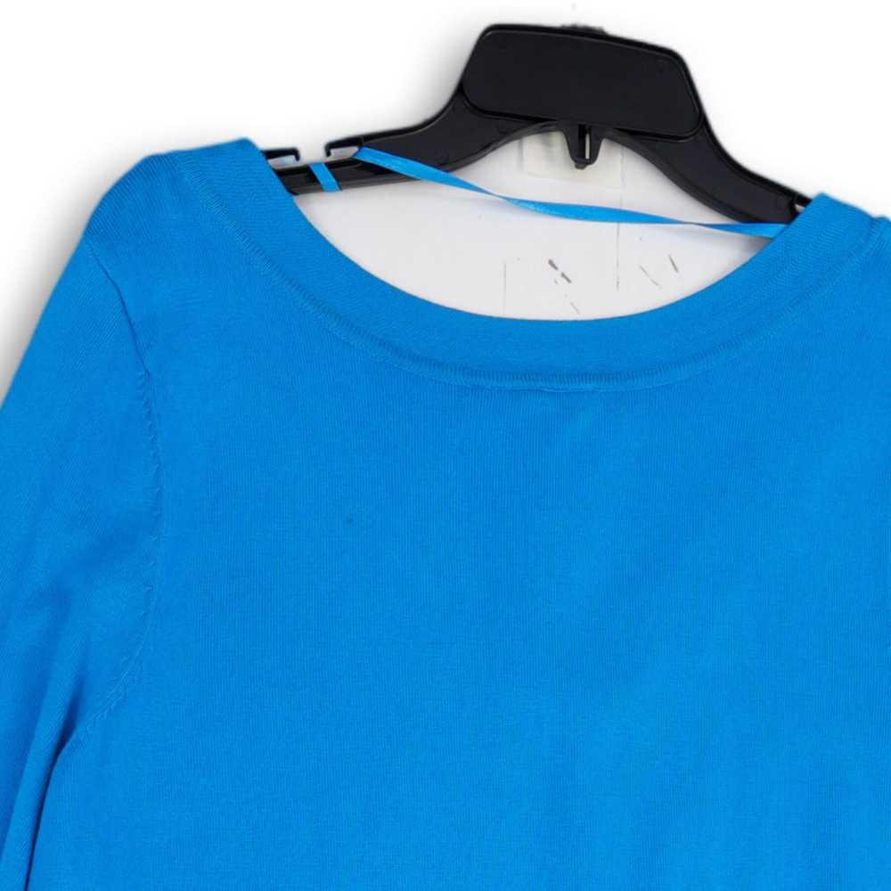 Lane Bryant NWT Womens Blue Tight-Knit Long Sleev… - image 4