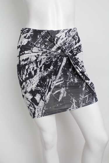 Y2K Helmut Lang Abstract Mini Skirt - image 1
