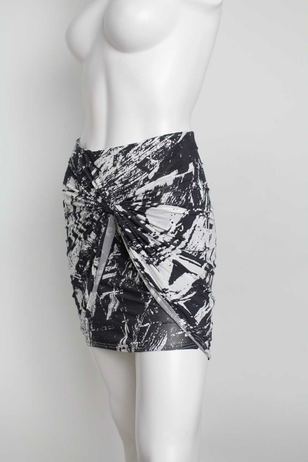 Y2K Helmut Lang Abstract Mini Skirt - image 3
