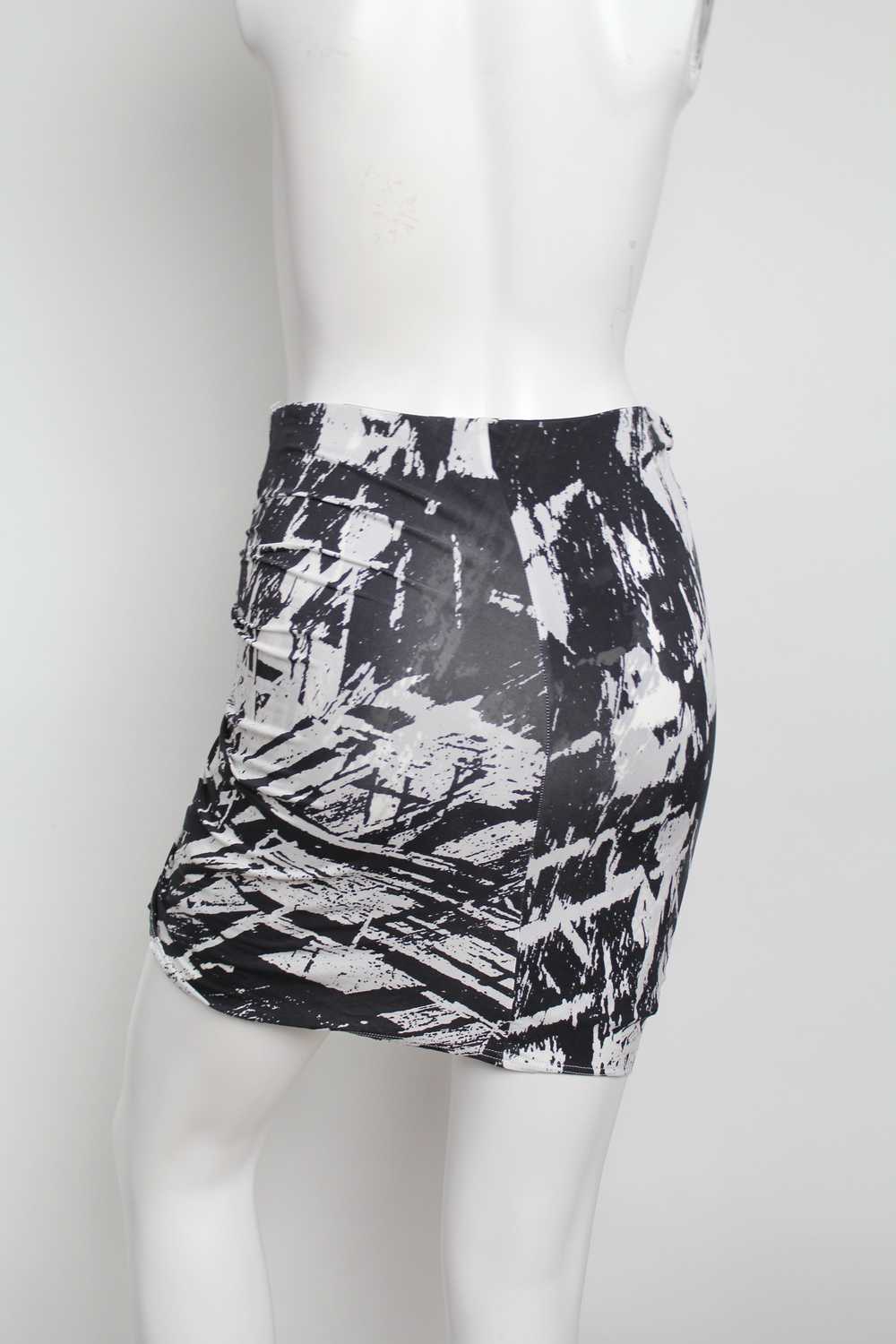 Y2K Helmut Lang Abstract Mini Skirt - image 6
