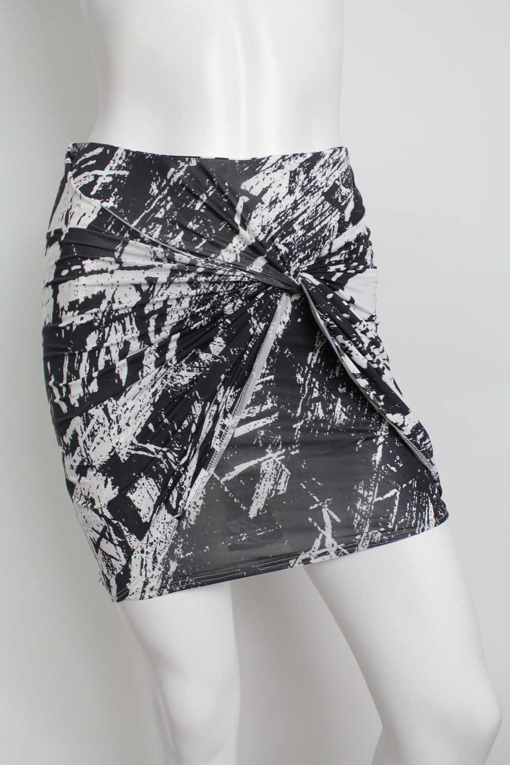 Y2K Helmut Lang Abstract Mini Skirt - image 8