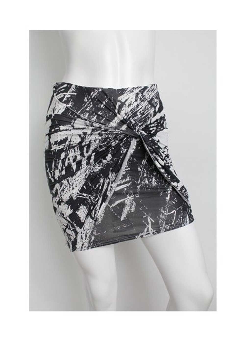 Y2K Helmut Lang Abstract Mini Skirt - image 9