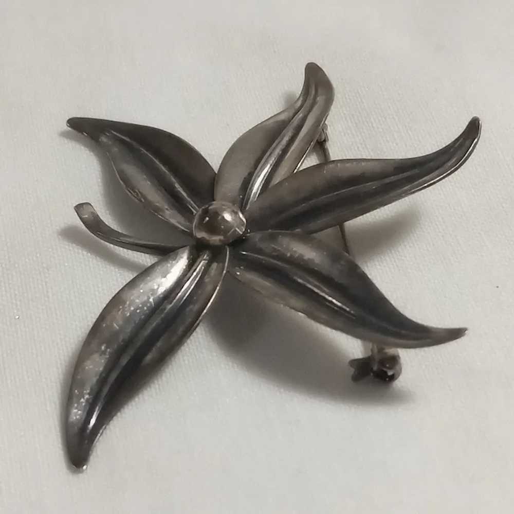 Niels Erik NE From sterling silver Denmark flower… - image 2