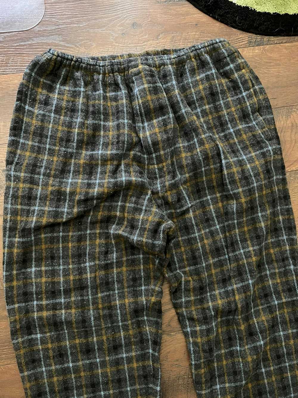 Undercover Undercover wool plaid pants - image 2