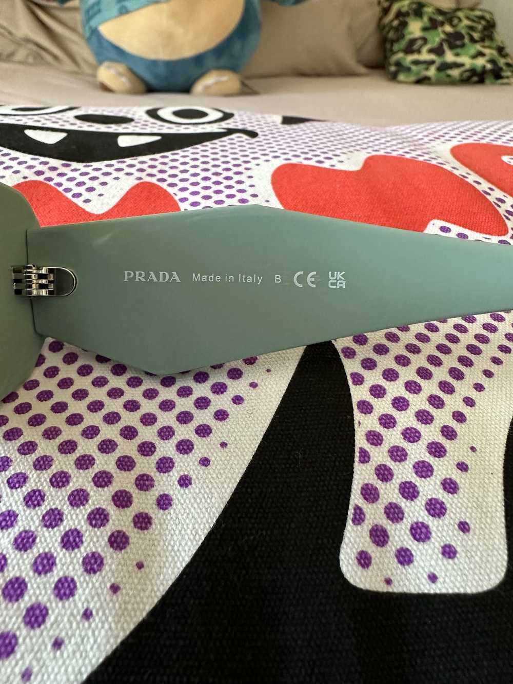 Prada Prada Rectangle Sunglasses (water) - image 4