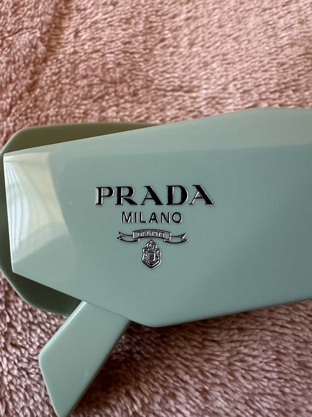 Prada Prada Rectangle Sunglasses (water) - image 8