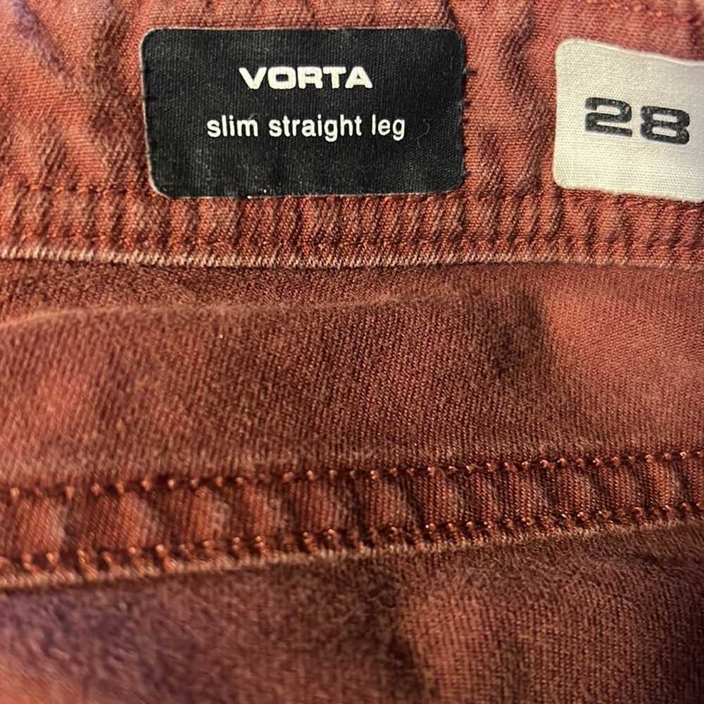 Volcom Volcom Vorta Mens Red Slim Straight Leg Je… - image 5