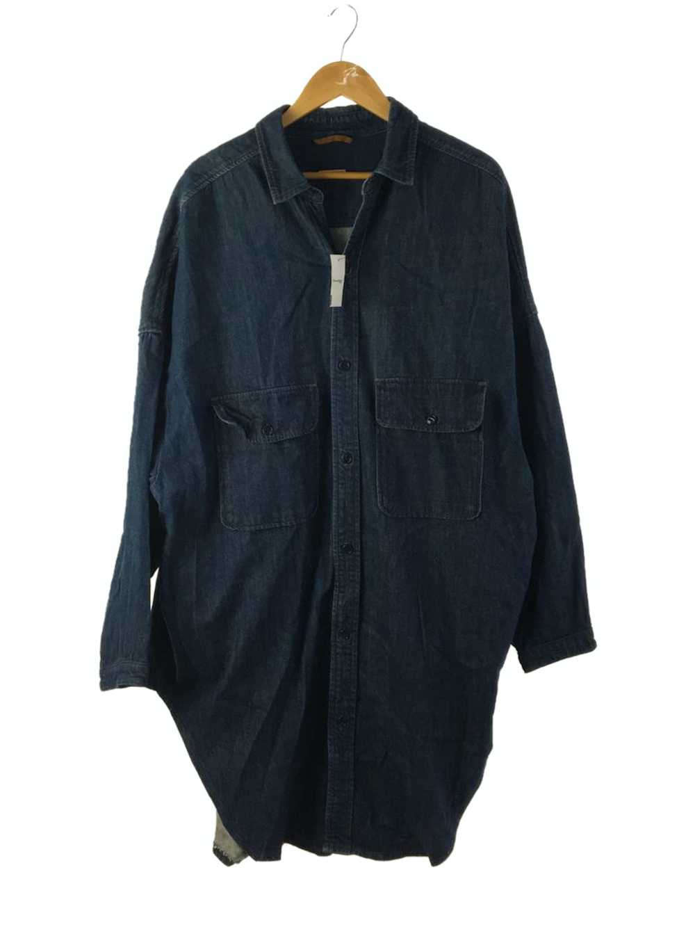 Kapital Shirt Long Sleeve Denim Plain Button Up C… - image 1