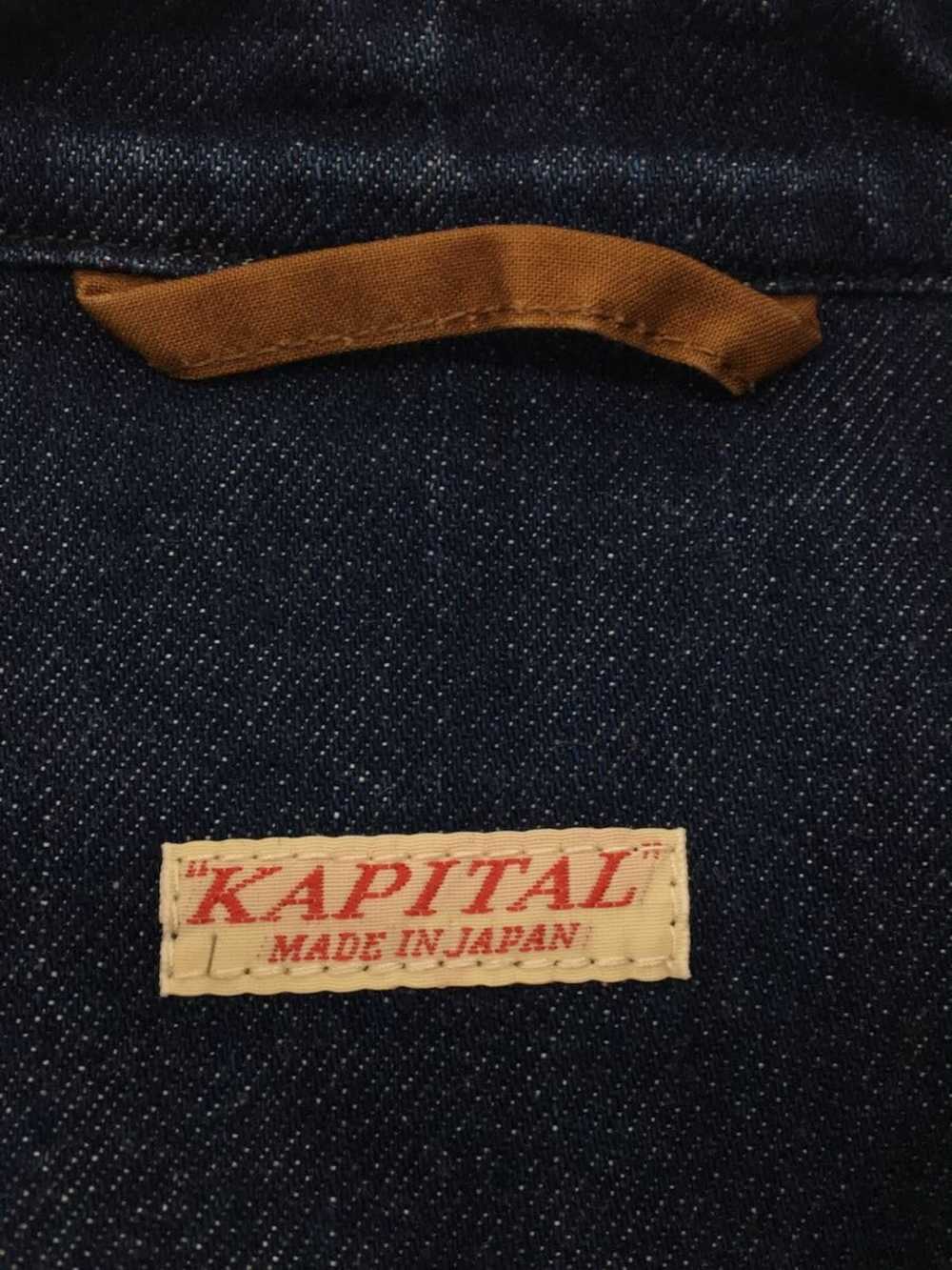 Kapital Shirt Long Sleeve Denim Plain Button Up C… - image 4