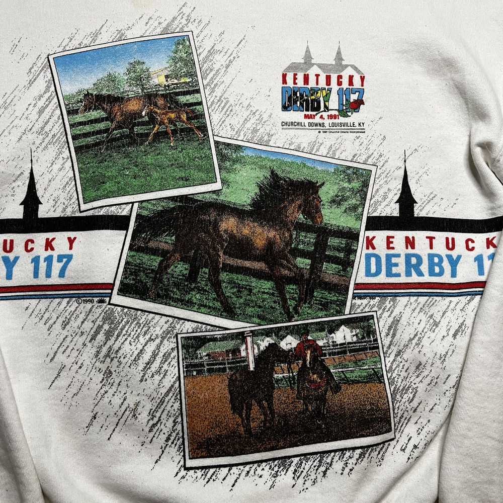 Streetwear × Vintage Vintage Kentucky derby crew … - image 3