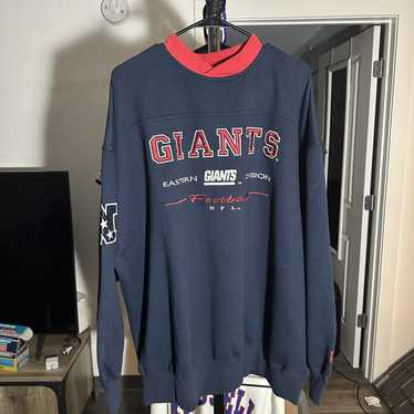 VINTAGE New York Giants STARTER Turtleneck Shirt 100% Cotton Size