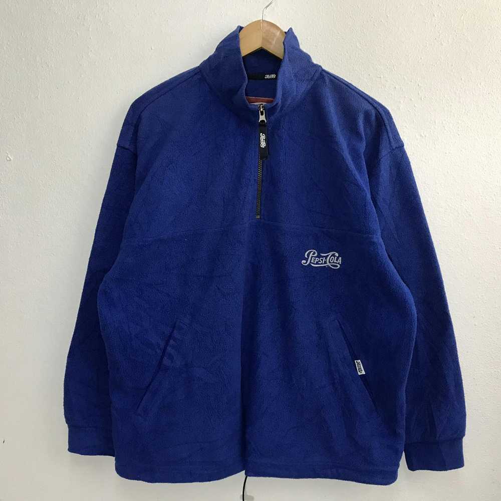 Pepsi Vintage Pepsi Cola Fleece Sweatshirt Embroi… - image 3