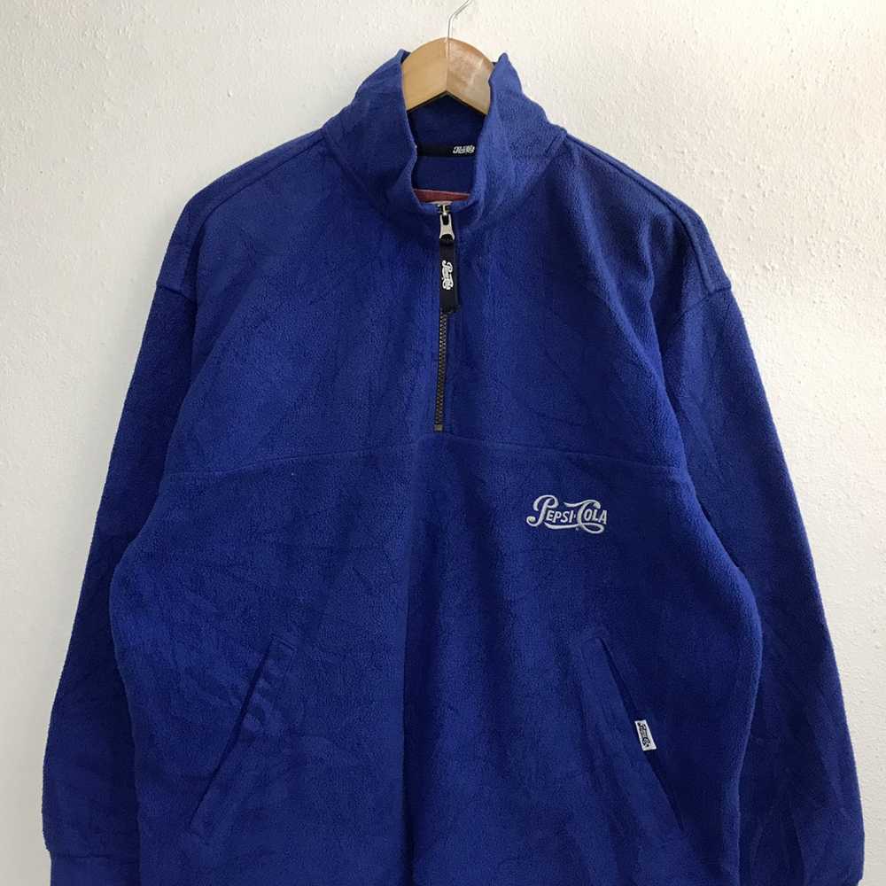 Pepsi Vintage Pepsi Cola Fleece Sweatshirt Embroi… - image 4