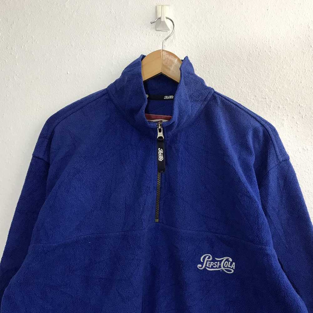 Pepsi Vintage Pepsi Cola Fleece Sweatshirt Embroi… - image 5