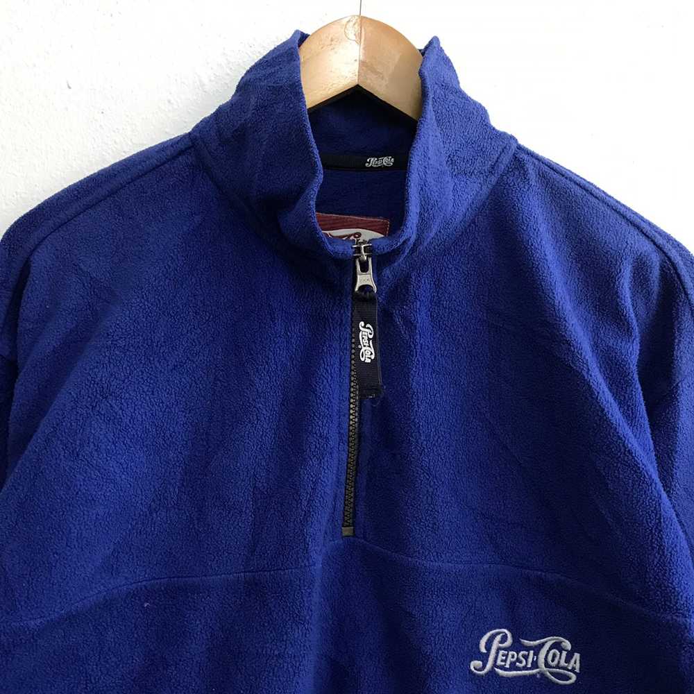 Pepsi Vintage Pepsi Cola Fleece Sweatshirt Embroi… - image 6