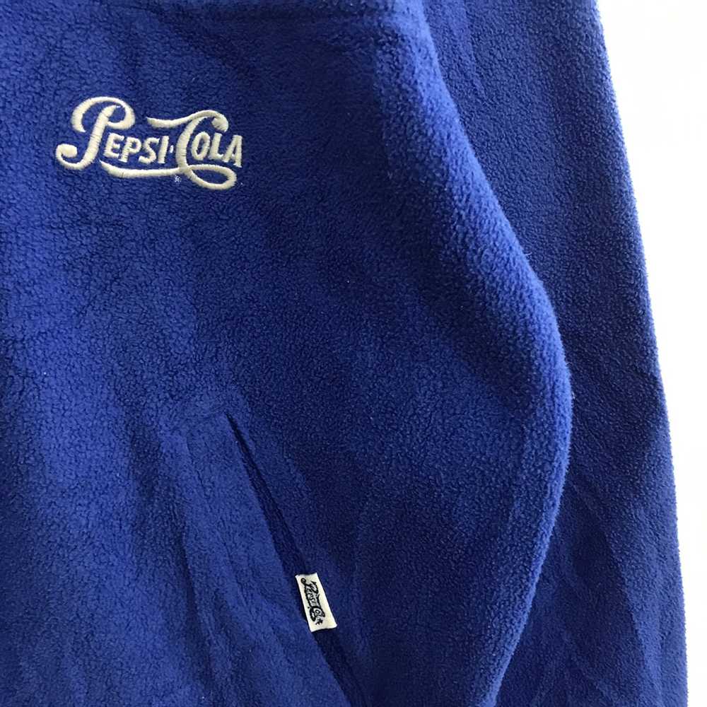 Pepsi Vintage Pepsi Cola Fleece Sweatshirt Embroi… - image 7