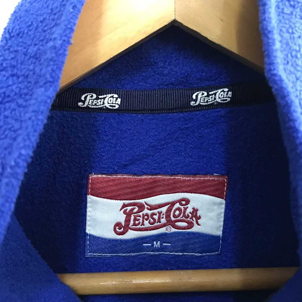 Pepsi Vintage Pepsi Cola Fleece Sweatshirt Embroi… - image 9