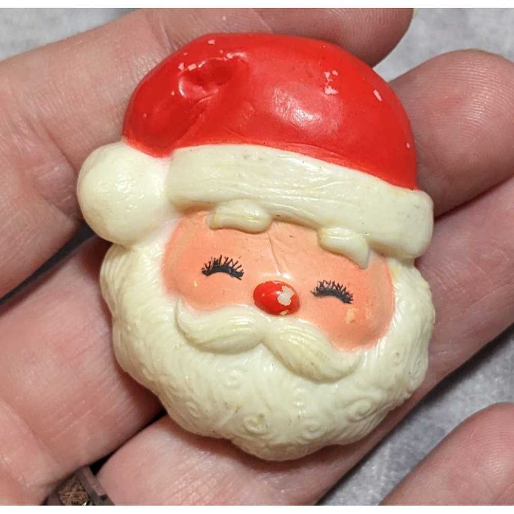 Other Vintage 80s Hallmark Santa Brooch - image 1