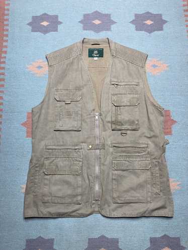 vintage WOOLRICH 584 Fishing Hunting Photography Khaki Vest/Jacket