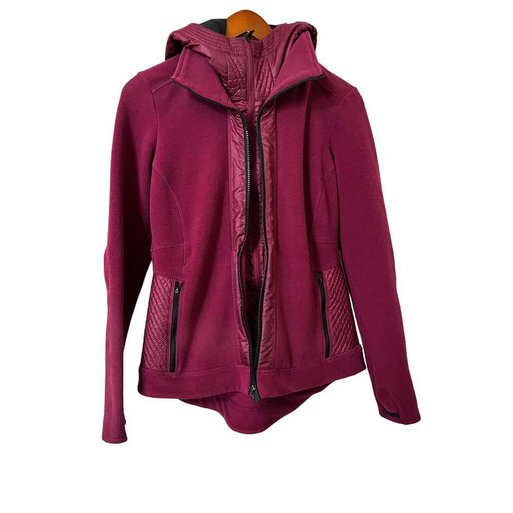 Athletic Athleta Power Peak Hooded Jacket Size Sm… - image 1