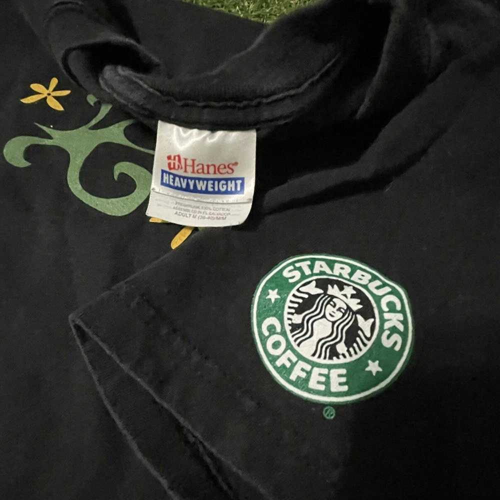 Hanes Vintage Y2K Starbucks Hawaii T Shirt Medium… - image 4