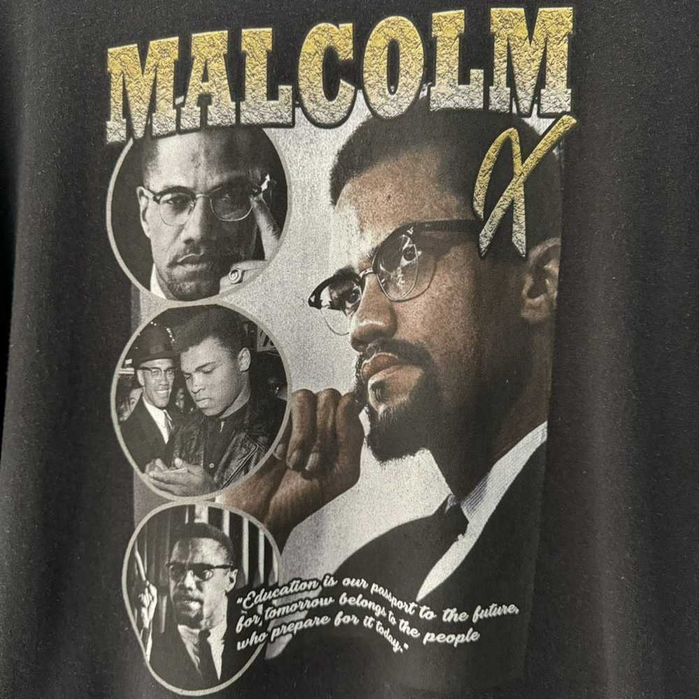 Malcolm X × Rap Tees × Vintage Malcolm X Tee - image 3