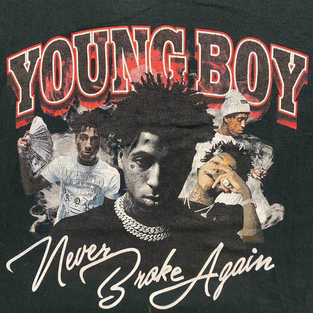 Rap Tees × Streetwear × Tee NBA YoungBoy Never Br… - image 3