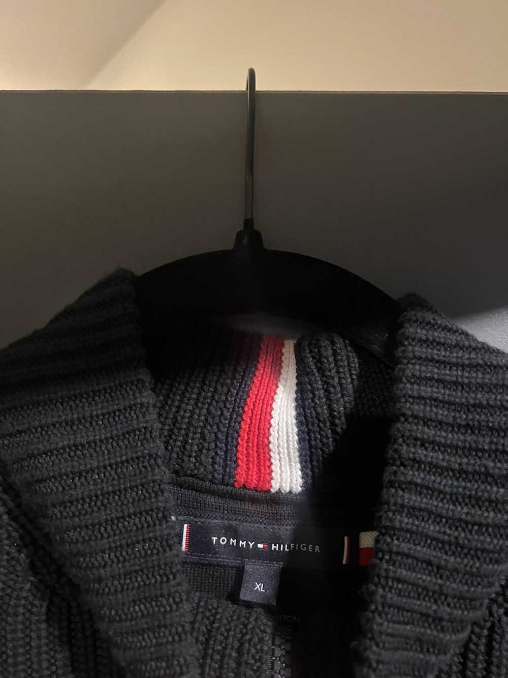 Tommy Hilfiger Tommy Hilfiger Knit Cadigan XL - image 2