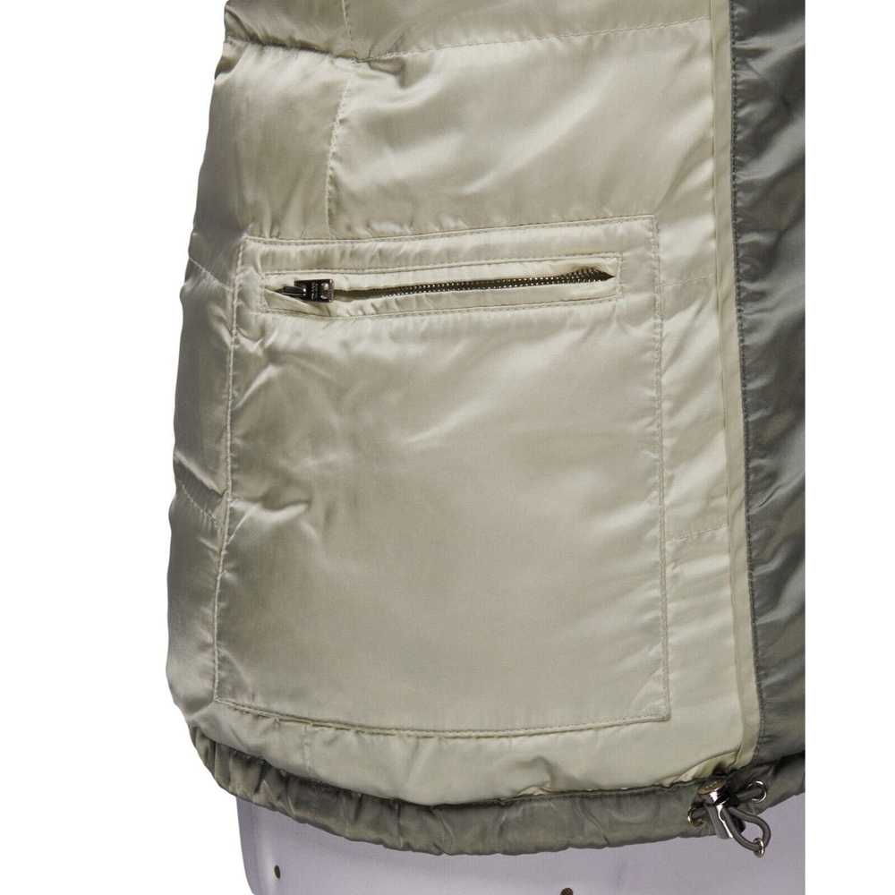 Prada PRADA Puffer Jacket Nylon Green Down Womens… - image 11