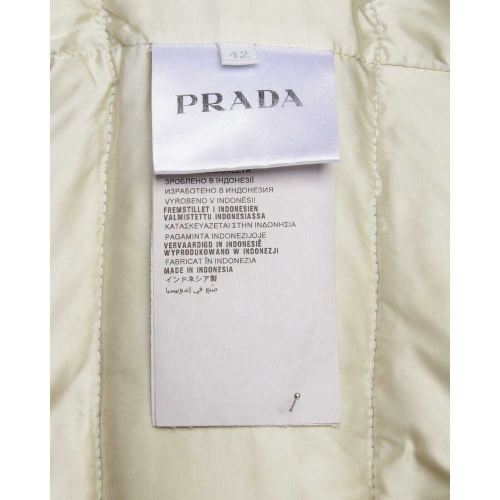Prada PRADA Puffer Jacket Nylon Green Down Womens… - image 9