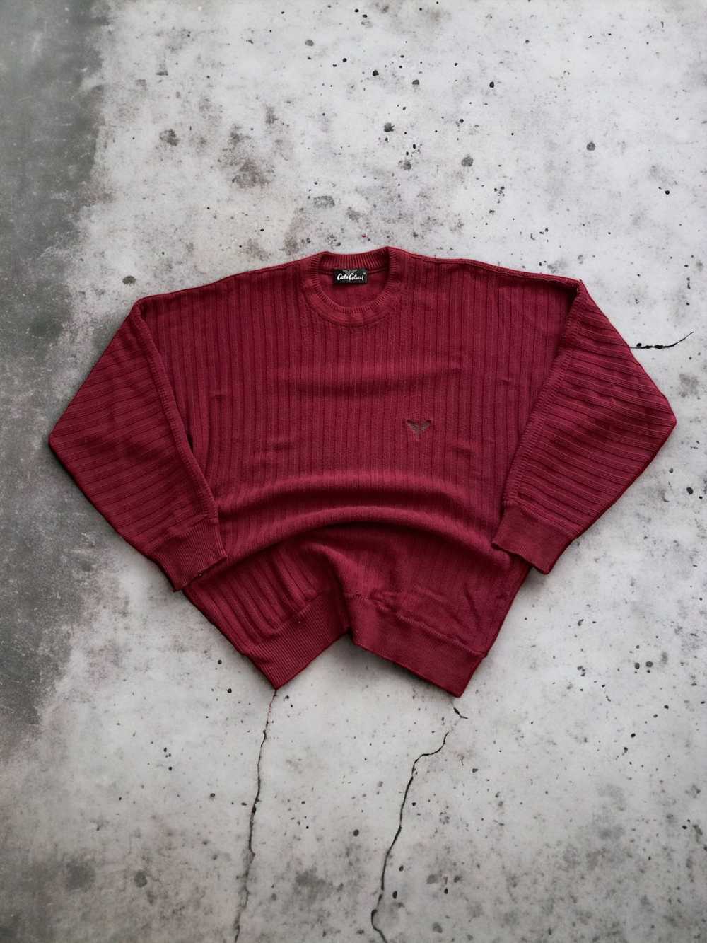 Carlo Colucci × Coloured Cable Knit Sweater × Vin… - image 1